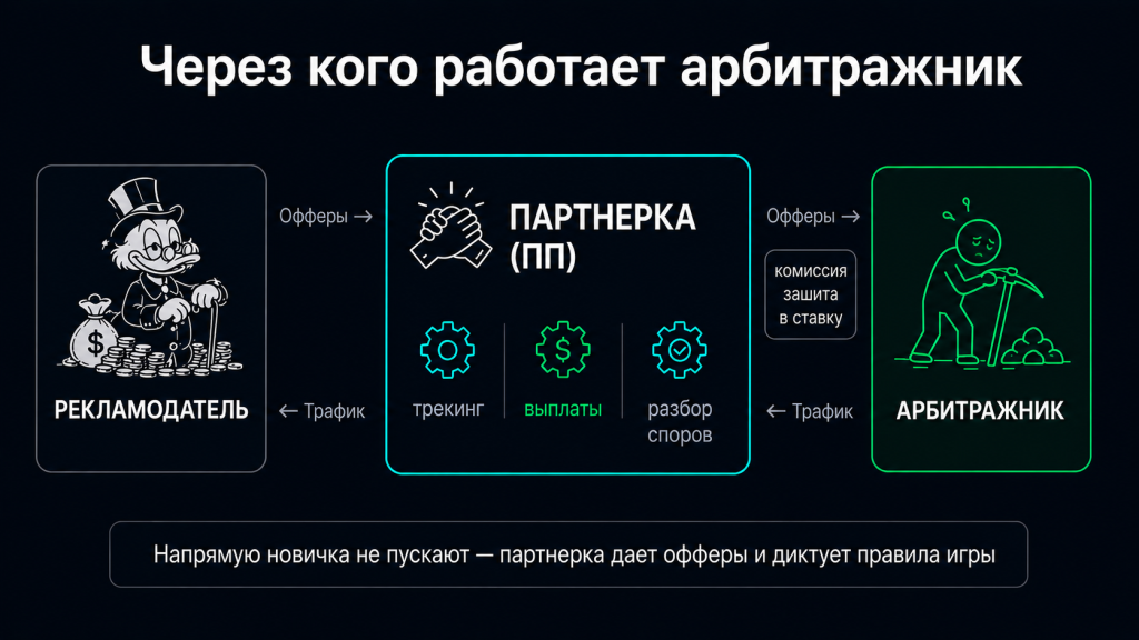 Через кого работает арбитражник | GoAff