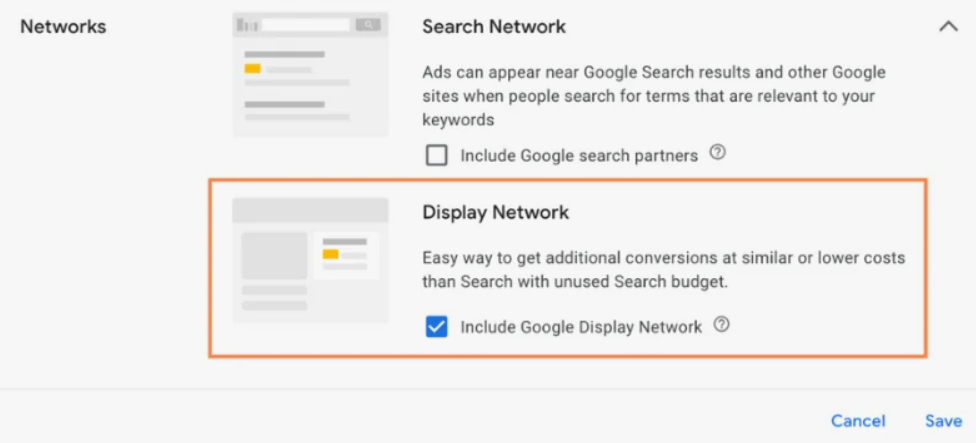 Отключение формата Display Network - GoAff