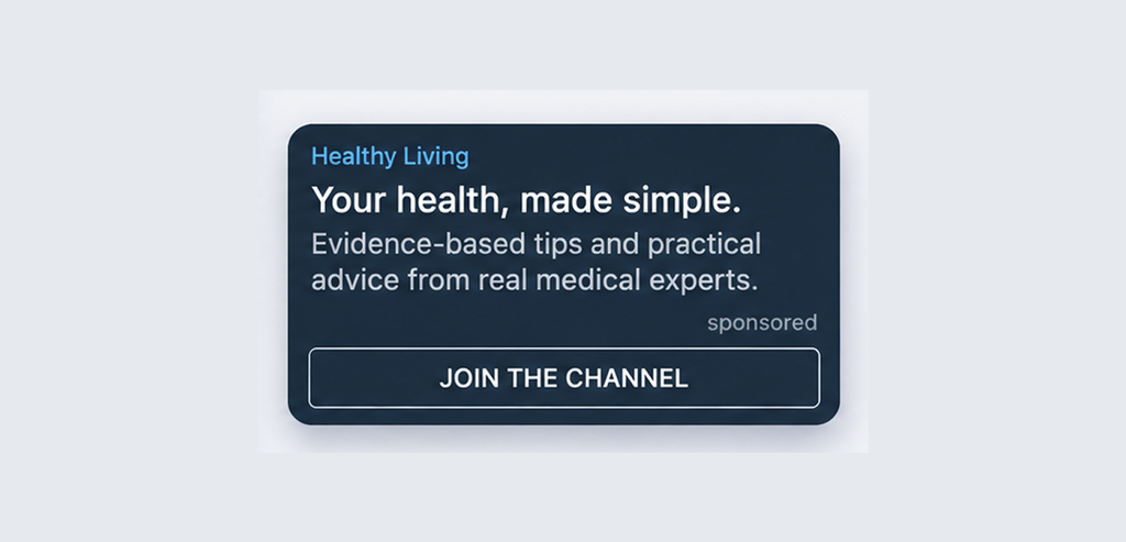 Publicidad de Nutra en Telegram Ads — GoAff