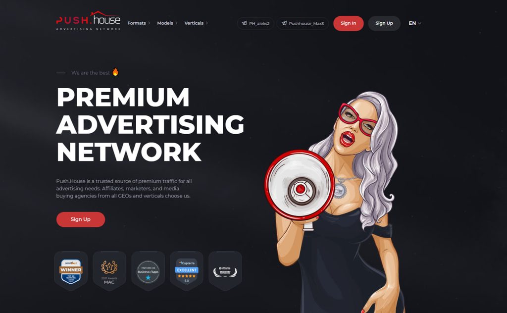 Push.House push advertising network — GoAff