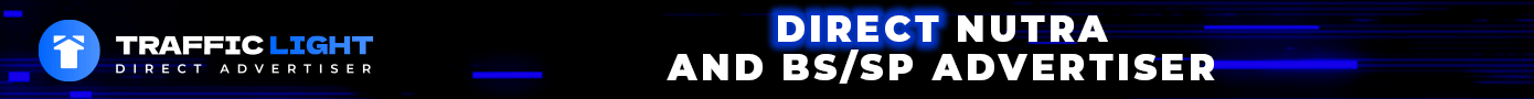 Partner network advertising banner for Traffic Light — direct Nutra and BS/SP advertiser