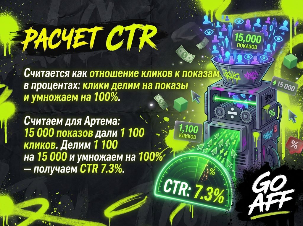 Расчет CTR - GoAff