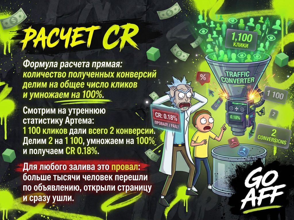 Расчет CR - GoAff