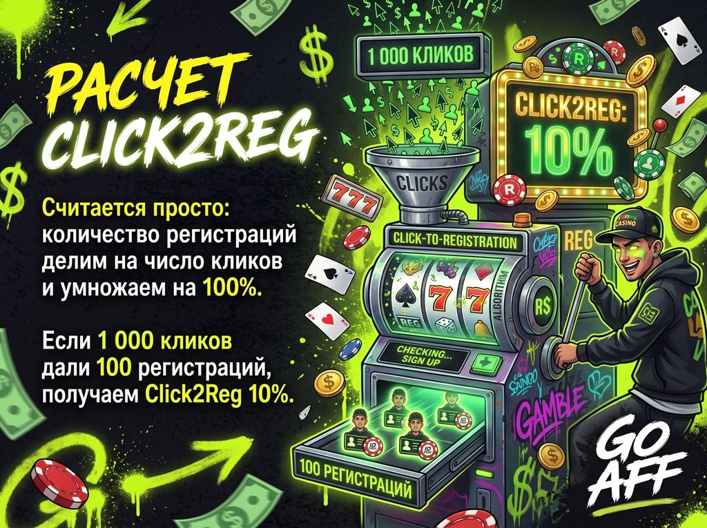 Расчет Click2REG - GoAff